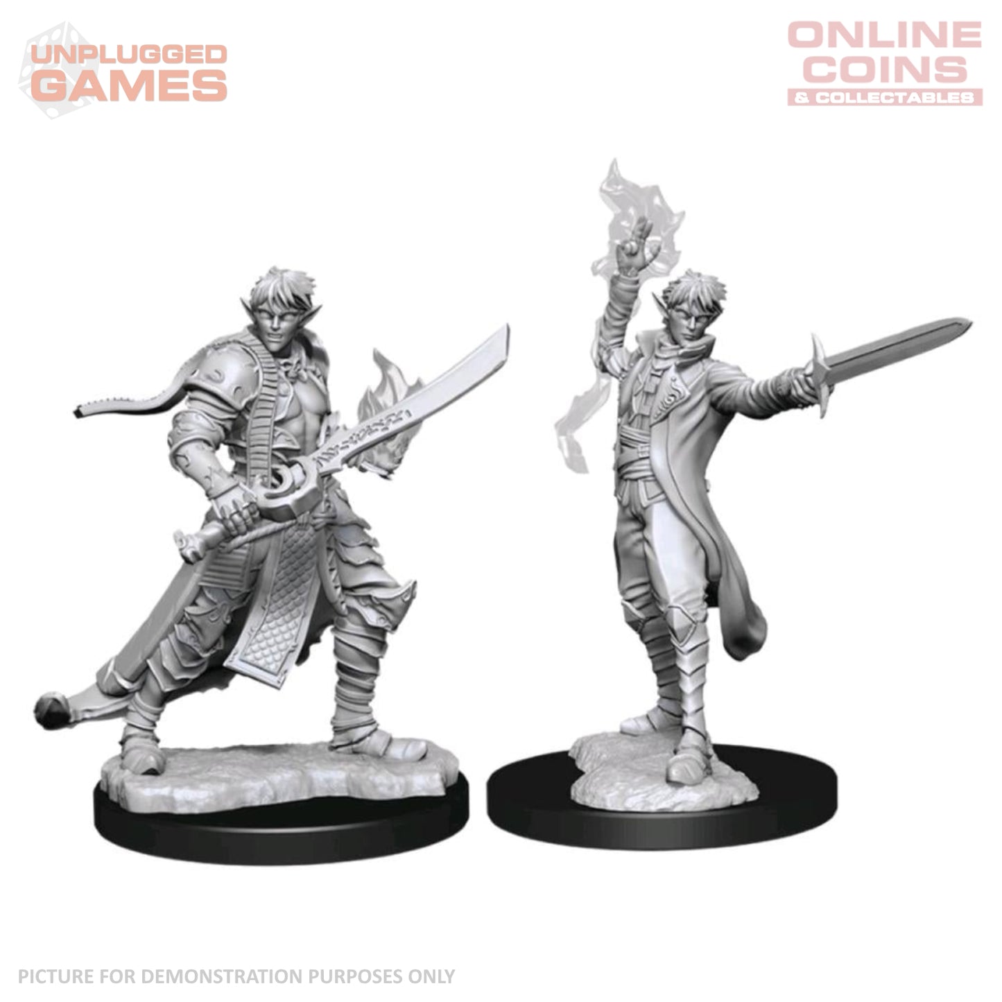 Pathfinder Deep Cuts Unpainted Miniatures - Male Elf Magus