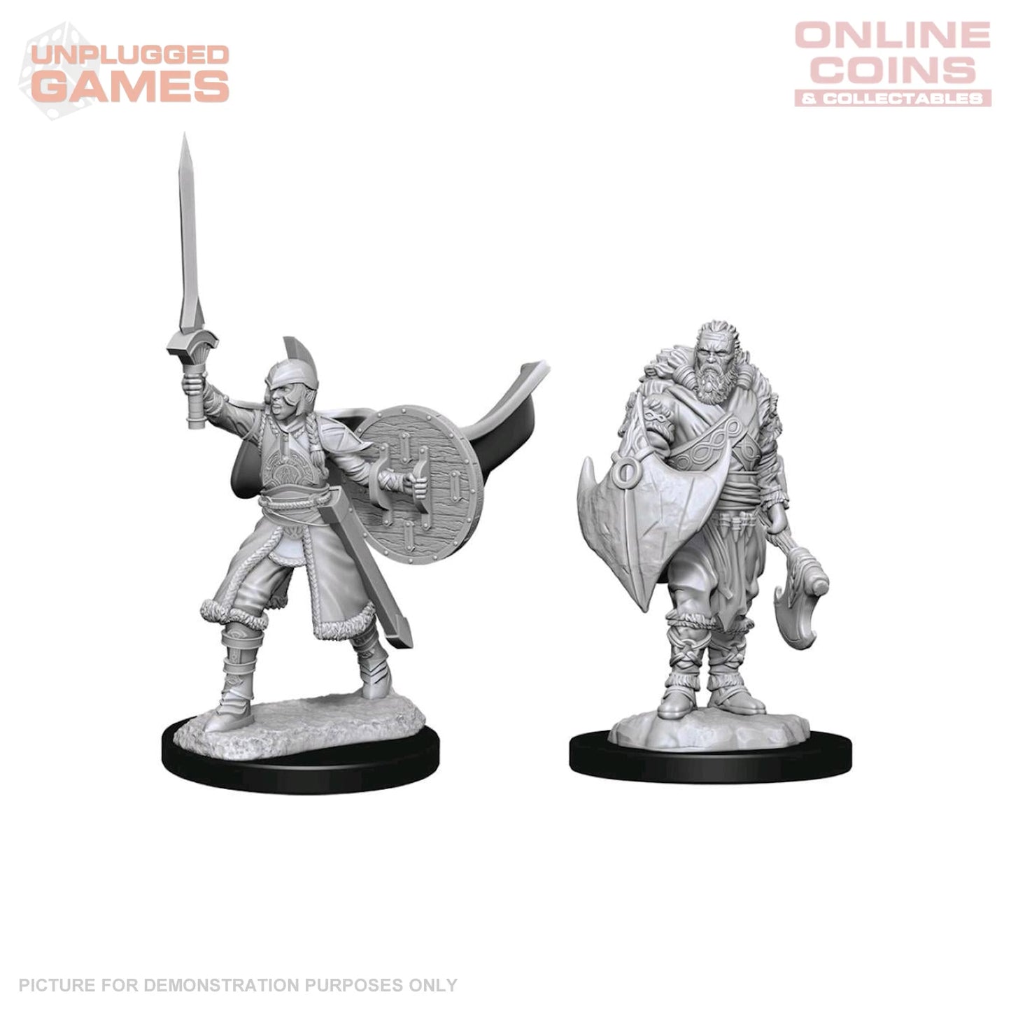 Magic the Gathering Unpainted Miniatures - Human Berserkers