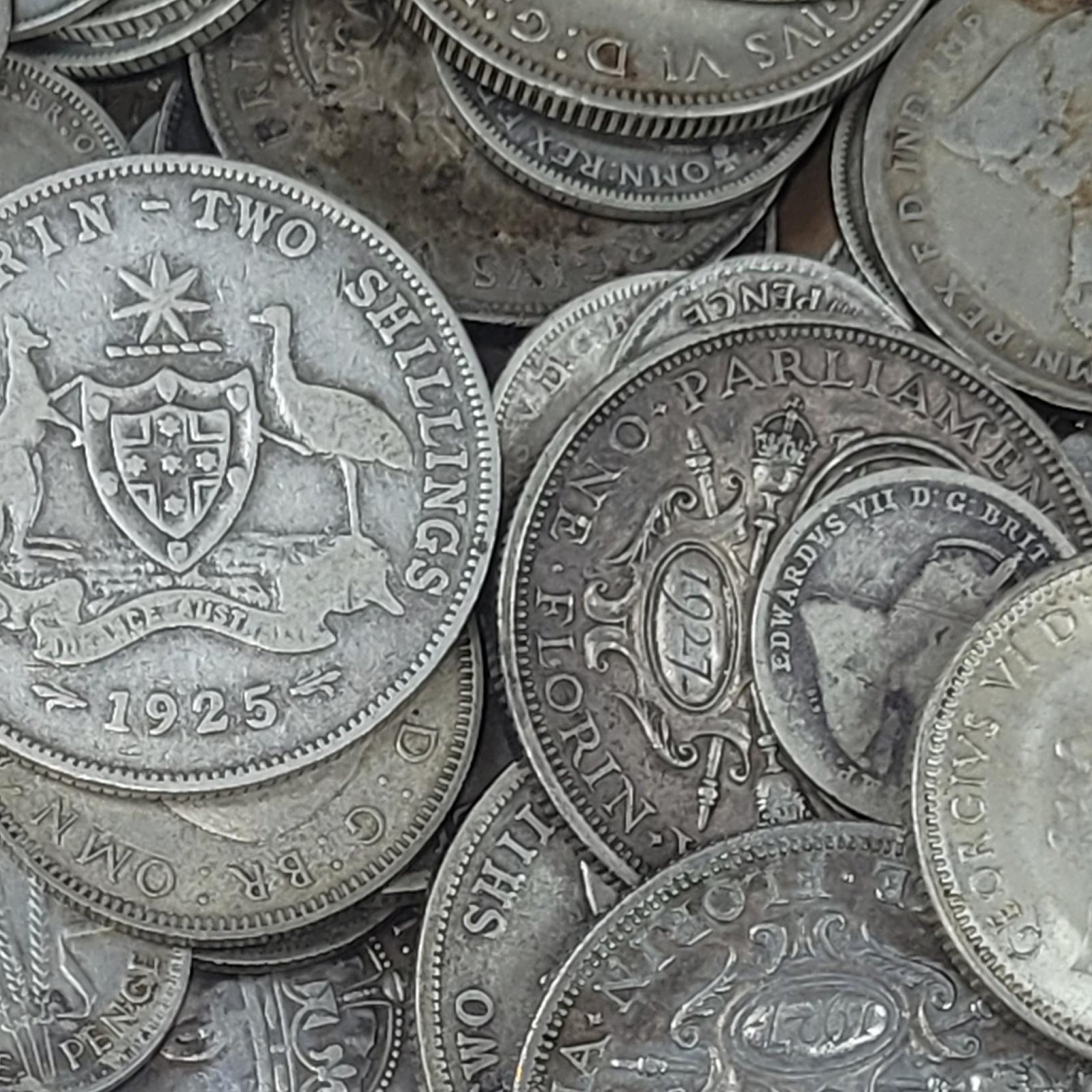 PRE DECIMAL SILVER - 100g Australian 92.5% Silver Coins