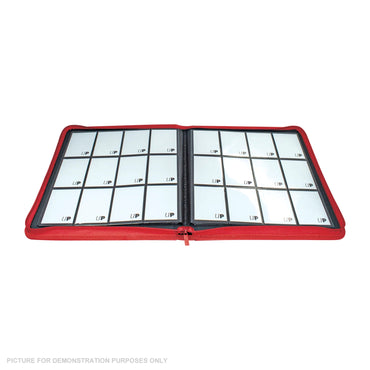 Ultra Pro Vivid 12 Pocket Zippered PRO Binder - Red