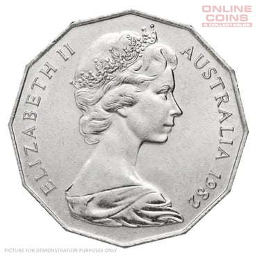 1982 Circulated 50c Loose Coin - Commonwealth Games
