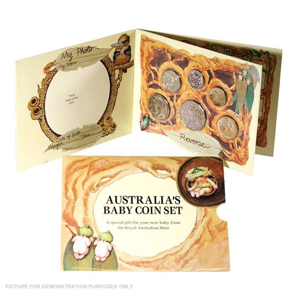 1993 Royal Australian Mint Uncirculated Baby Coin Set - Gumnut Baby