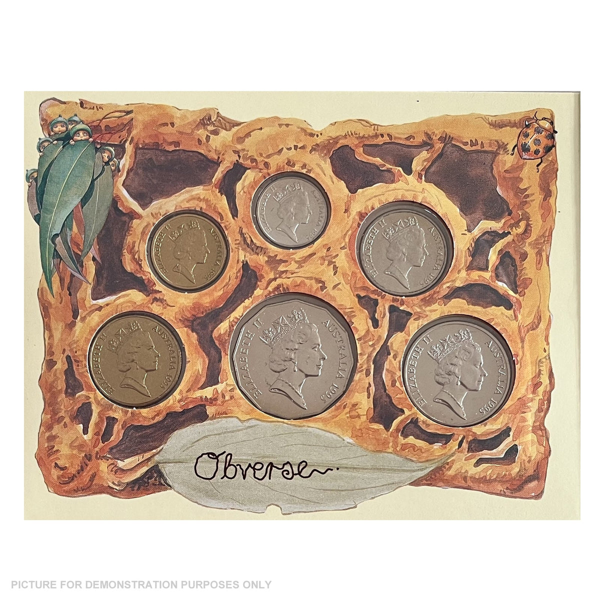 1995 Royal Australian Mint Uncirculated Baby Coin Set - Gumnut Baby