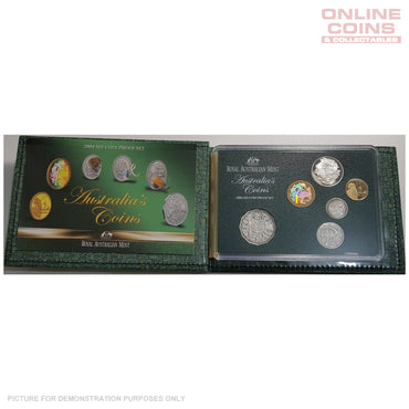 2004 Royal Australian Mint Six Coin PROOF Year Set - Come Alive - Holographic $1 Coin