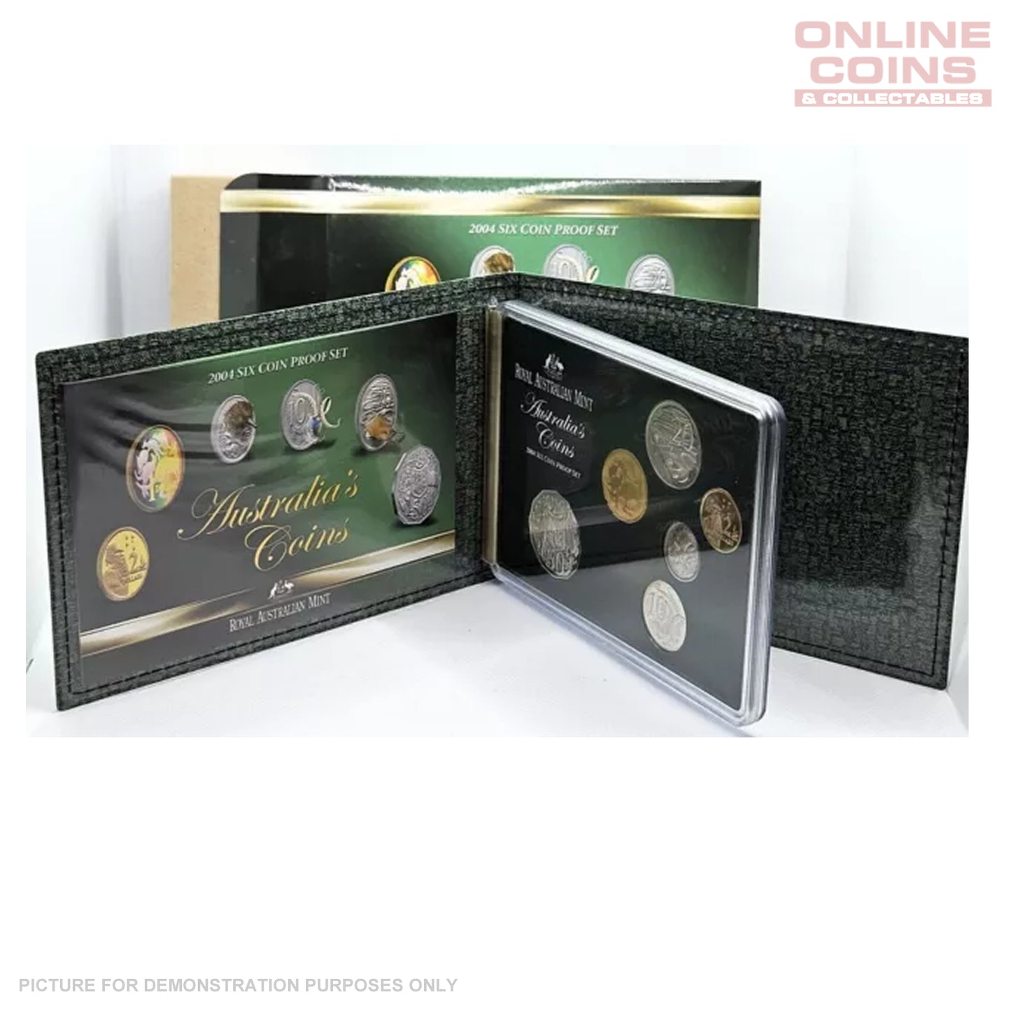 2004 Royal Australian Mint Six Coin PROOF Year Set - Come Alive - Holographic $1 Coin