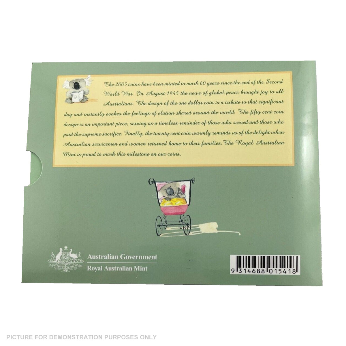 2005 Royal Australian Mint Uncirculated Baby Coin Set - Bush Koala