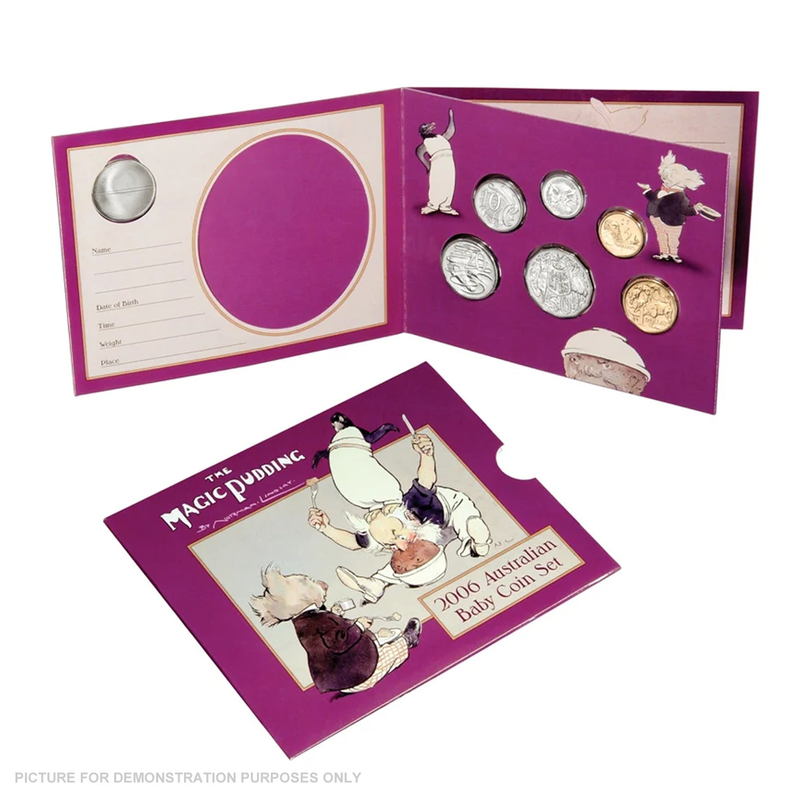 2006 Royal Australian Mint Uncirculated Baby Coin Set - Magic Pudding
