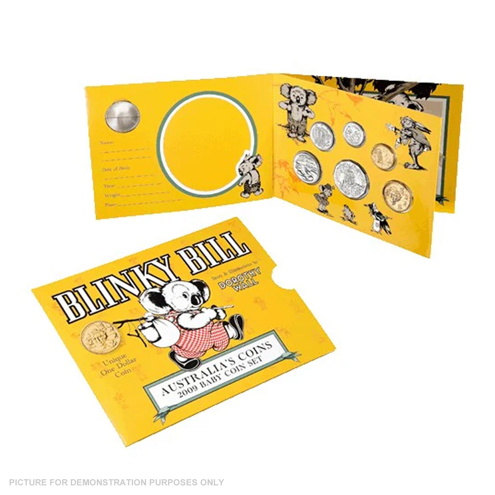 2009 Royal Australian Mint Uncirculated Baby Coin Set - Blinky Bill
