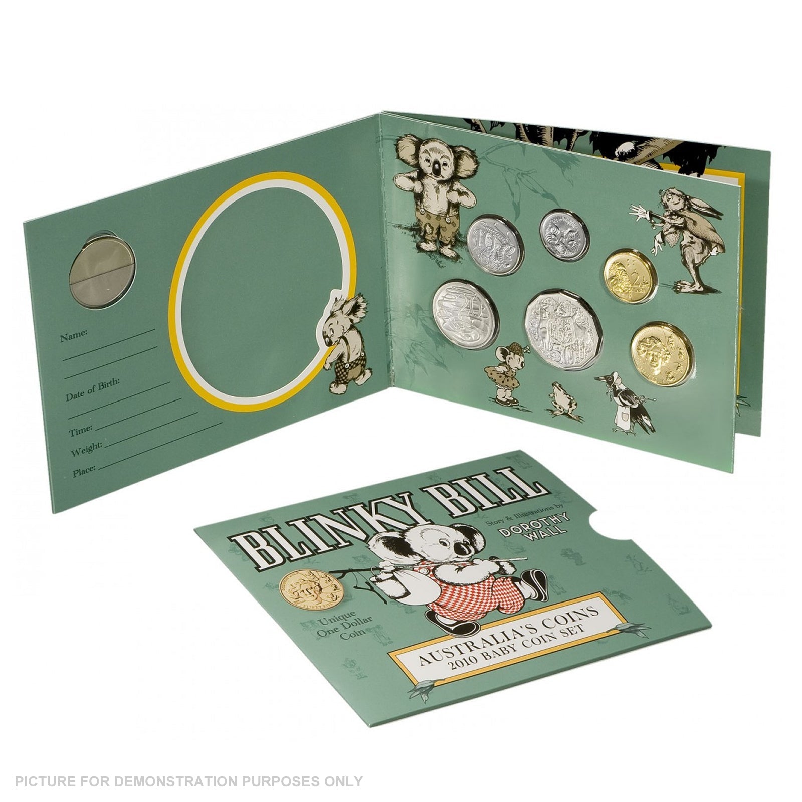 2010 Royal Australian Mint Uncirculated Baby Coin Set - Blinky Bill