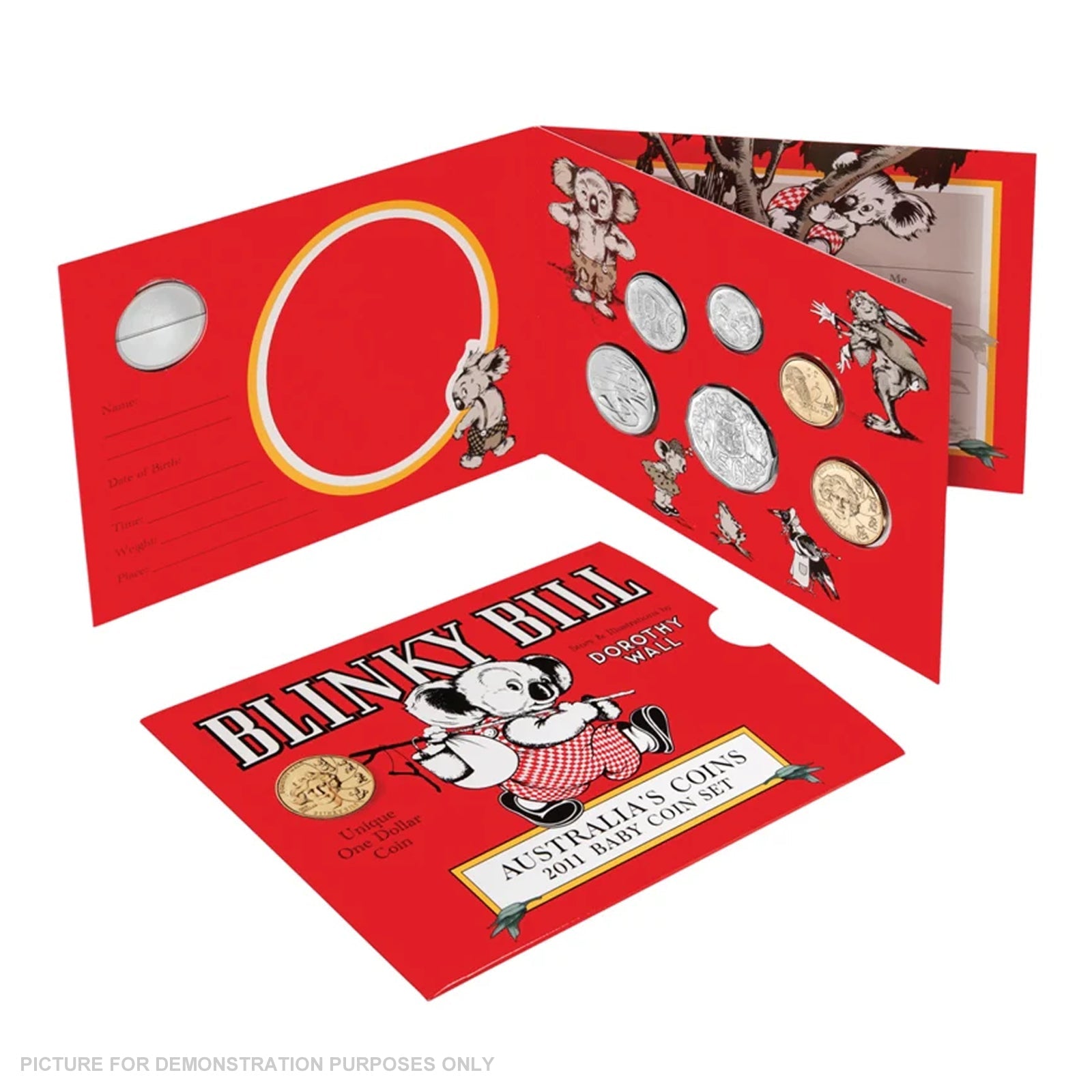 2011 Royal Australian Mint Uncirculated Baby Coin Set - Blinky Bill
