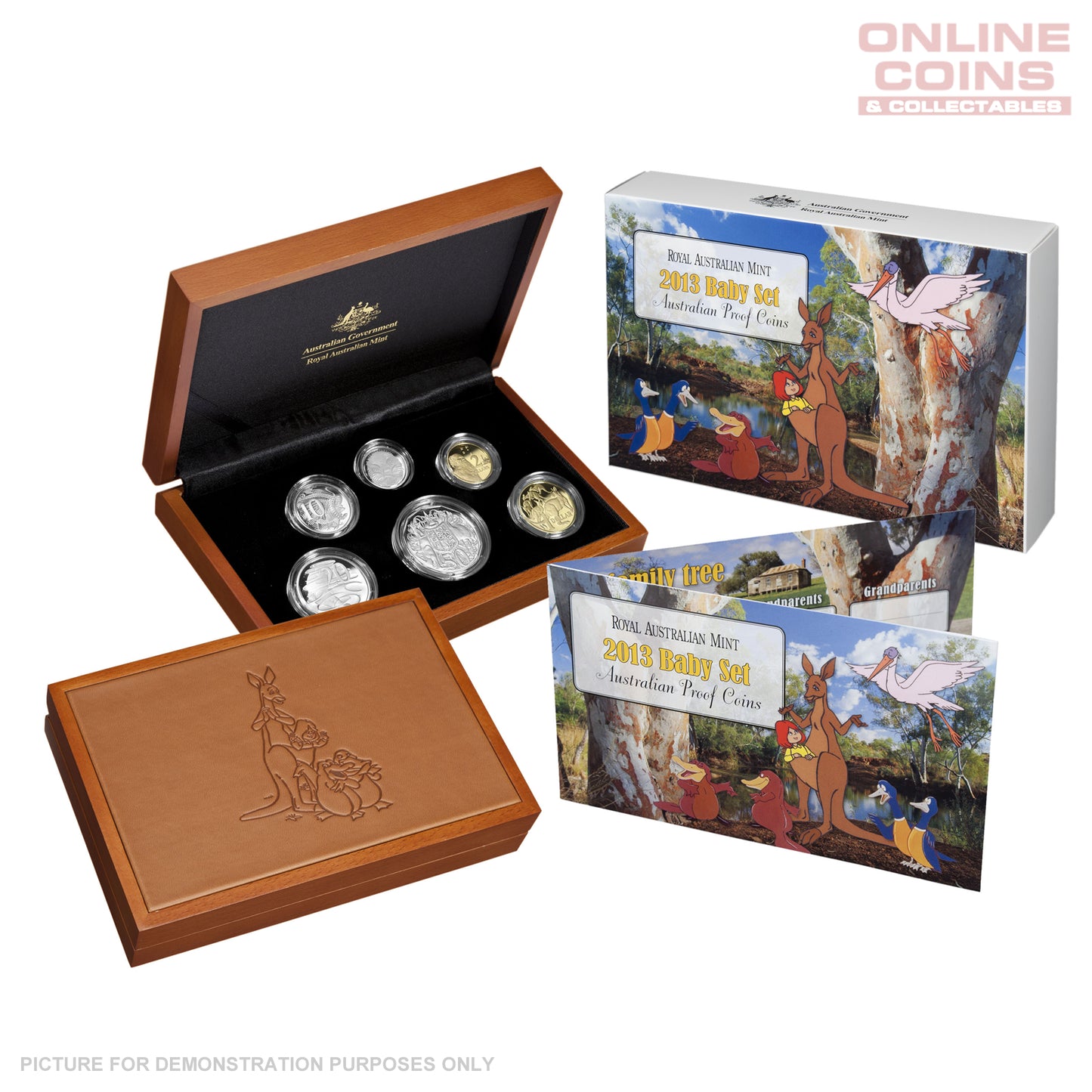 2013 Royal Australian Mint Baby PROOF Coin Set - Dot & The Kangaroo