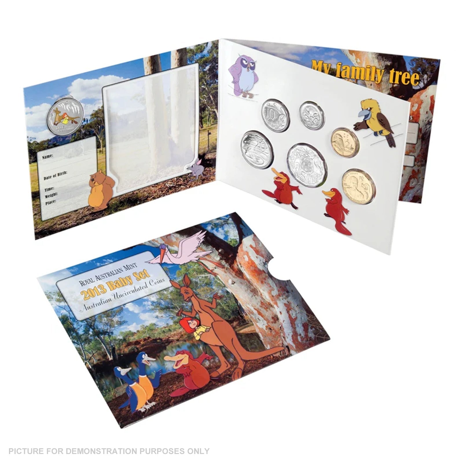 2013 Royal Australian Mint Uncirculated Baby Coin Set - Dot & the Kangaroo