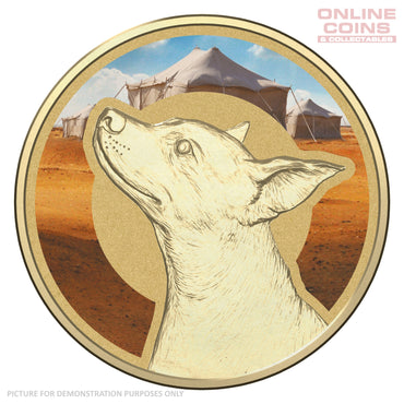 2015 $1 Coloured Frosted Uncirculated Carded Coin - Horrie The Dog