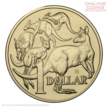 2015 $1 'M' Privymark Uncirculated Carded Coin - ANDA