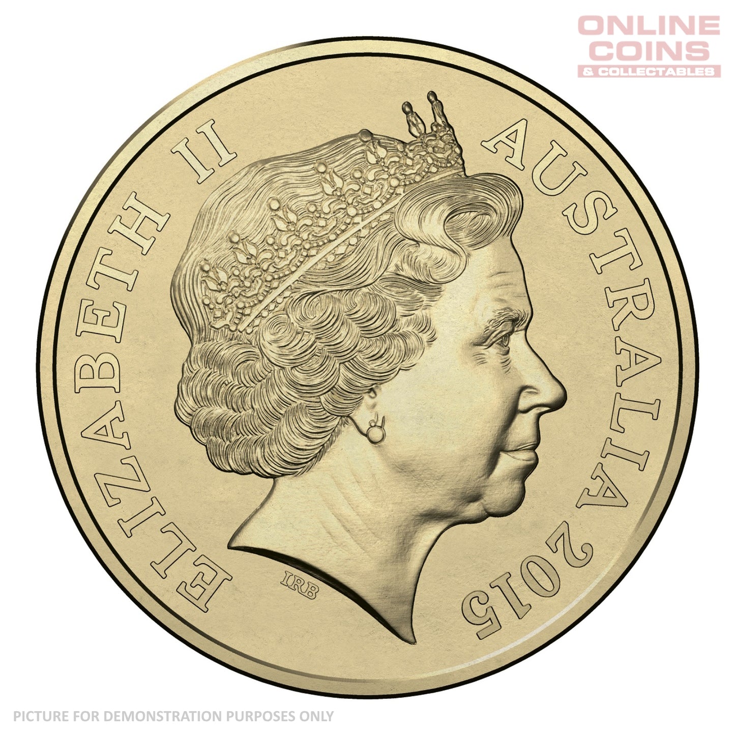 2015 $1 B counterstamp Uncirculated Carded Coin - Anzac