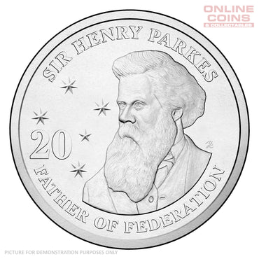 2015 20c Uncirculated Carded Coin - 200th Anniversary of Sir Henry Parkes