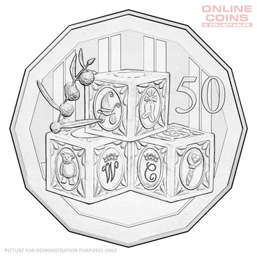2015 50c Uncirculated Carded Coin - Royal Baby to the Duke and Duchess of Cambridge