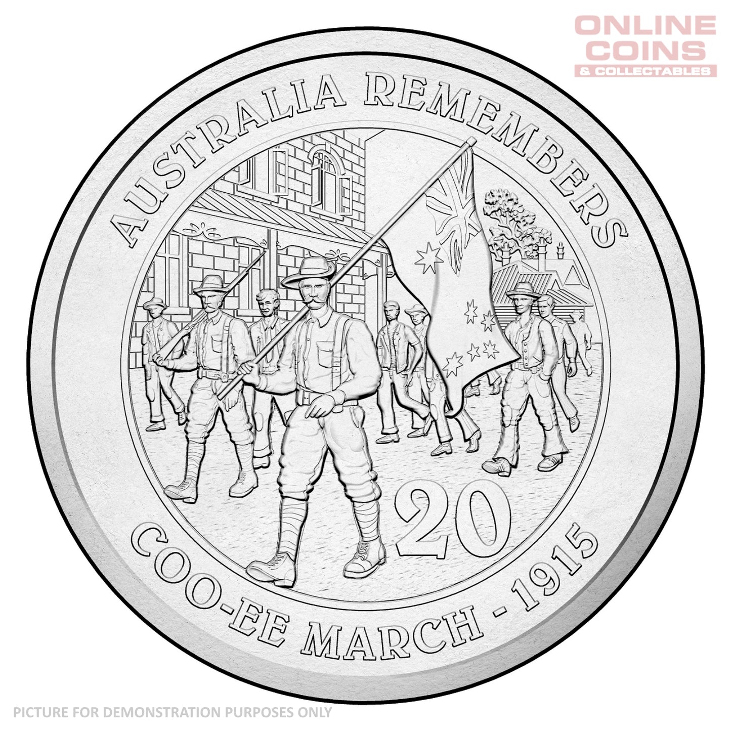 2015 20c Uncirculated Carded Coin - Coo-ee March