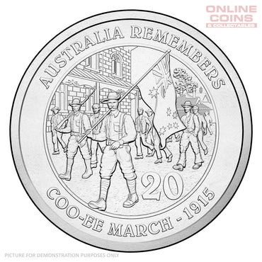 2015 20c Uncirculated Carded Coin - Coo-ee March