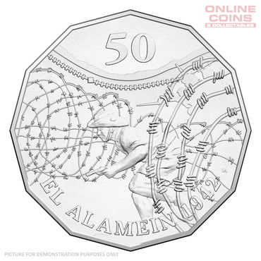 2015 50c Uncirculated Carded Coin - Australia at War El Alamein