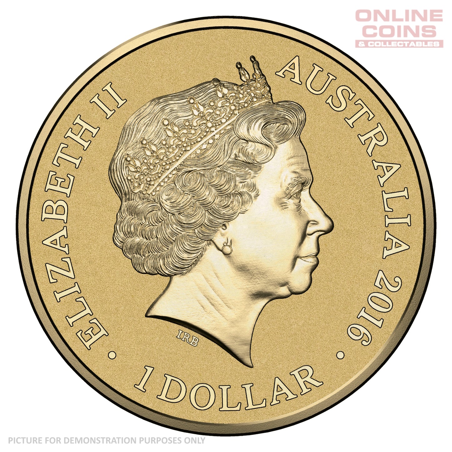 2016 $1 Coloured Alphabet Frosted Coin In Card - L For Lyrebird