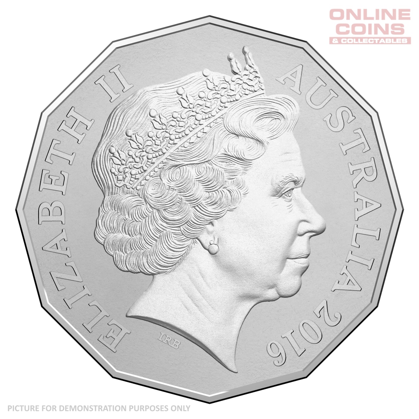 2016 50c Coloured Uncirculated Carded Coin - 50th Anniversary of Play School Books