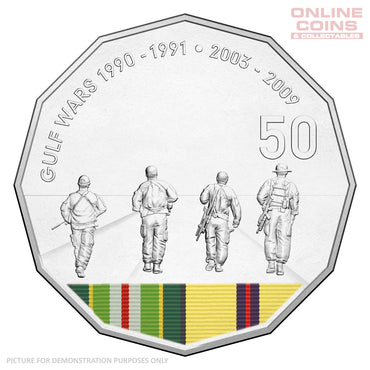 2016 50c Uncirculated Carded Coin - Gulf Wars