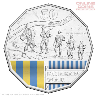 2016 50c Uncirculated Carded Coin - Korean War