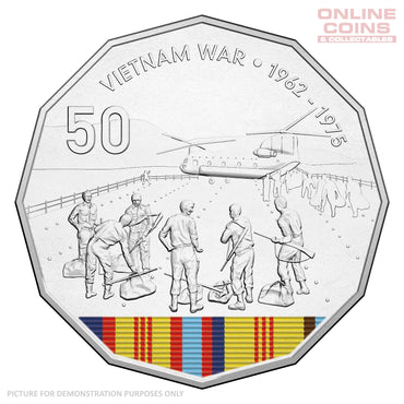 2016 50c Uncirculated Carded Coin - Vietnam War