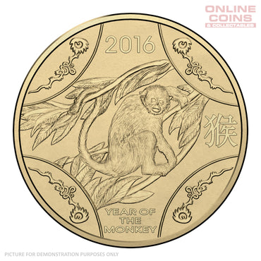 2016 $1 Uncirculated Carded Coin - Year of the Monkey