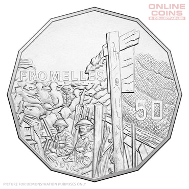 2016 50c Uncirculated Carded Coin - The Battle of Fromelles