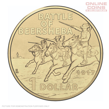 2017 $1 Uncirculated Carded Coin - Battle of Beersheba