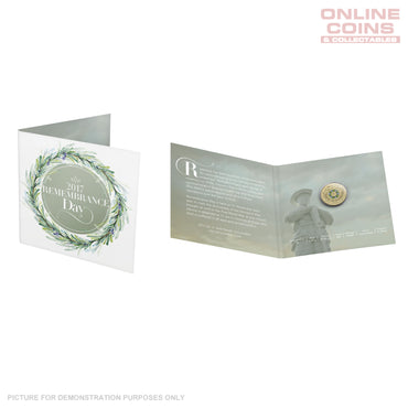 2017 $2 'C' Mintmark Coloured Uncirculated Coin In Card - Remembrance Day
