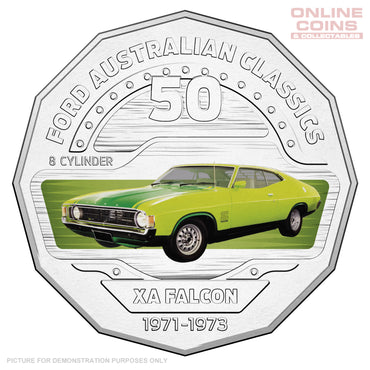 2017 Royal Australian Mint Ford Classics 50c Coin In Card - XA Falcon