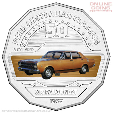2017 Royal Australian Mint Ford Classics 50c Coin In Card - XR Falcon