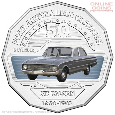 2017 Royal Australian Mint Ford Classics 50c Coin In Card - XK Falcon