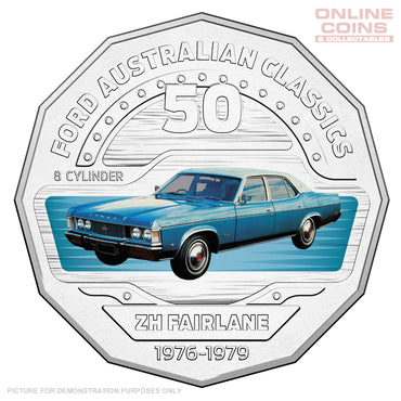 2017 Royal Australian Mint Ford Classics 50c Coin In Card - ZH Fairlane