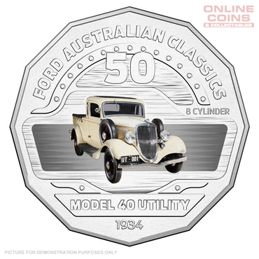 2017 Royal Australian Mint Ford Classics 50c Coin In Card - Model 40