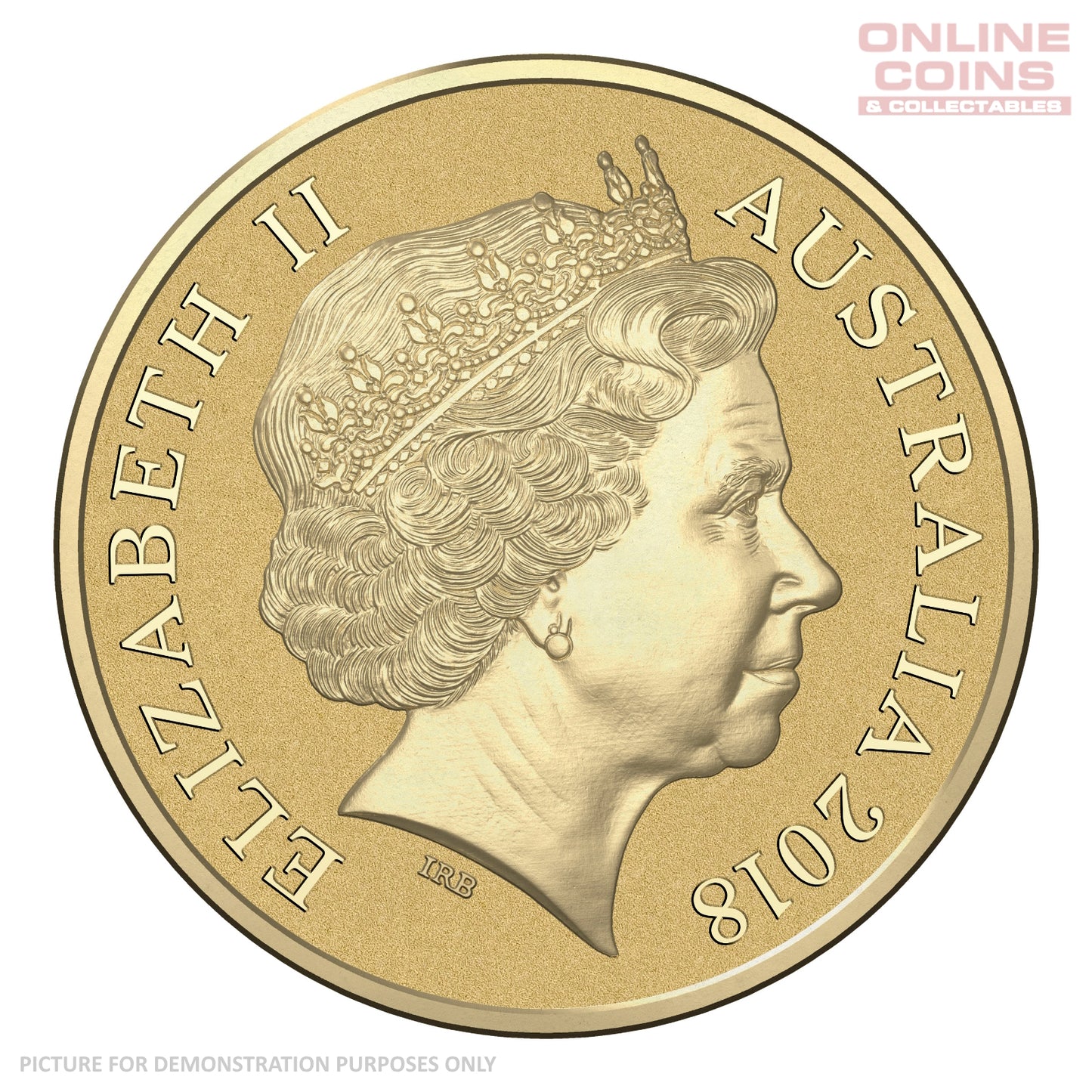 2018 $1 Coloured Frosted Uncirculated Carded Coin - Australian Olympic Team Pyeong Chang 2018