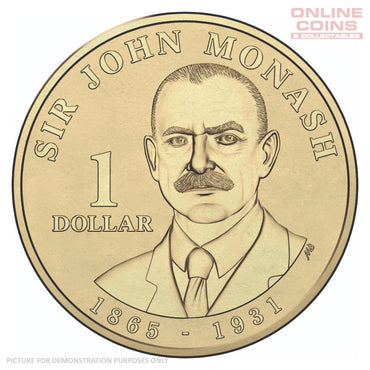 2018 $1 AlBr Uncirculated Carded Coin - Sir John Monash