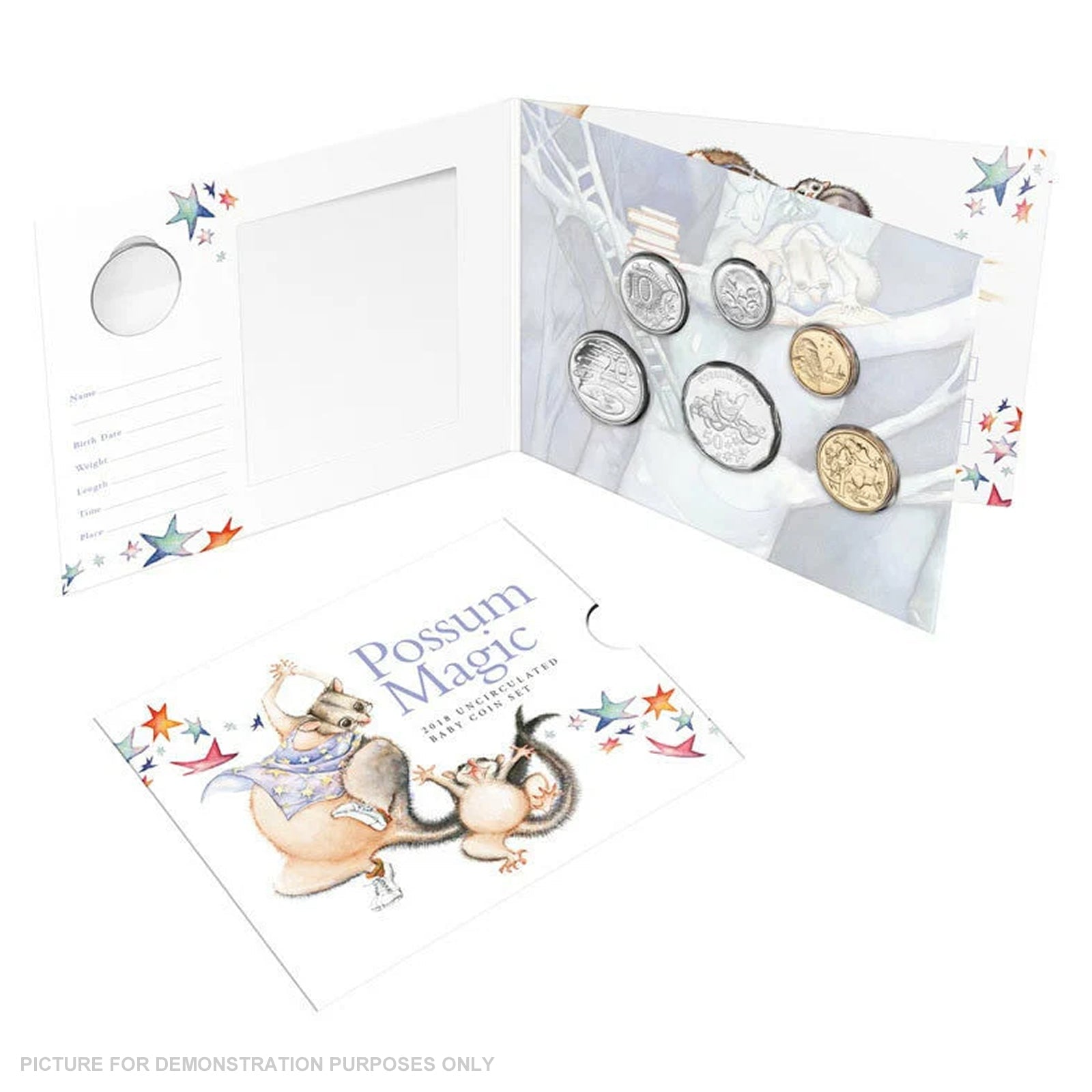2018 Royal Australian Mint Uncirculated Baby Coin Set - Possum Magic