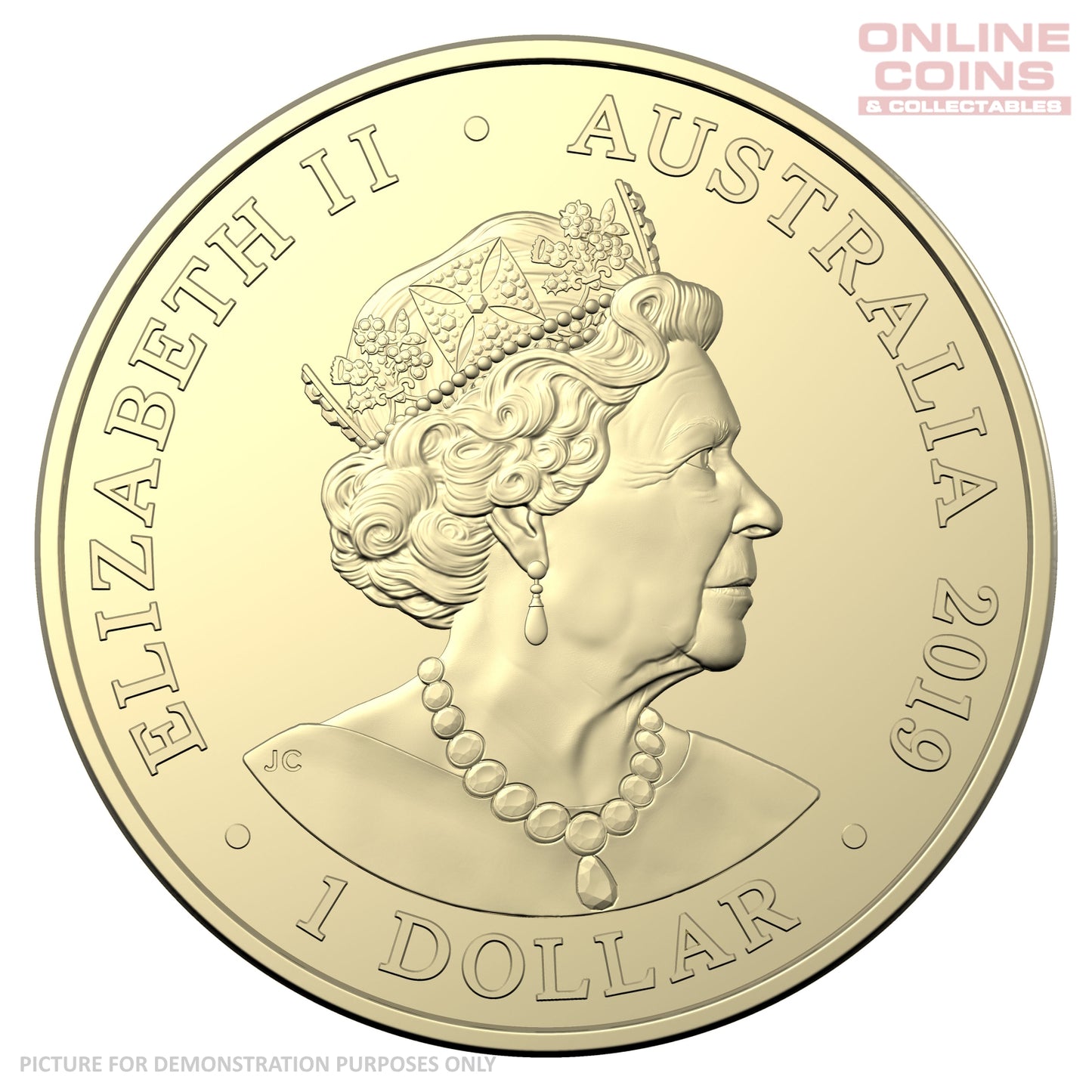 2019 $1 AlBr Australia Map Counterstamp Uncirculated Carded Coin - Kenniff Brothers