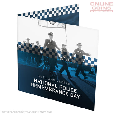 2019 $2 AlBr 'C' Mintmark Coloured Carded Coin - Police Remembrance