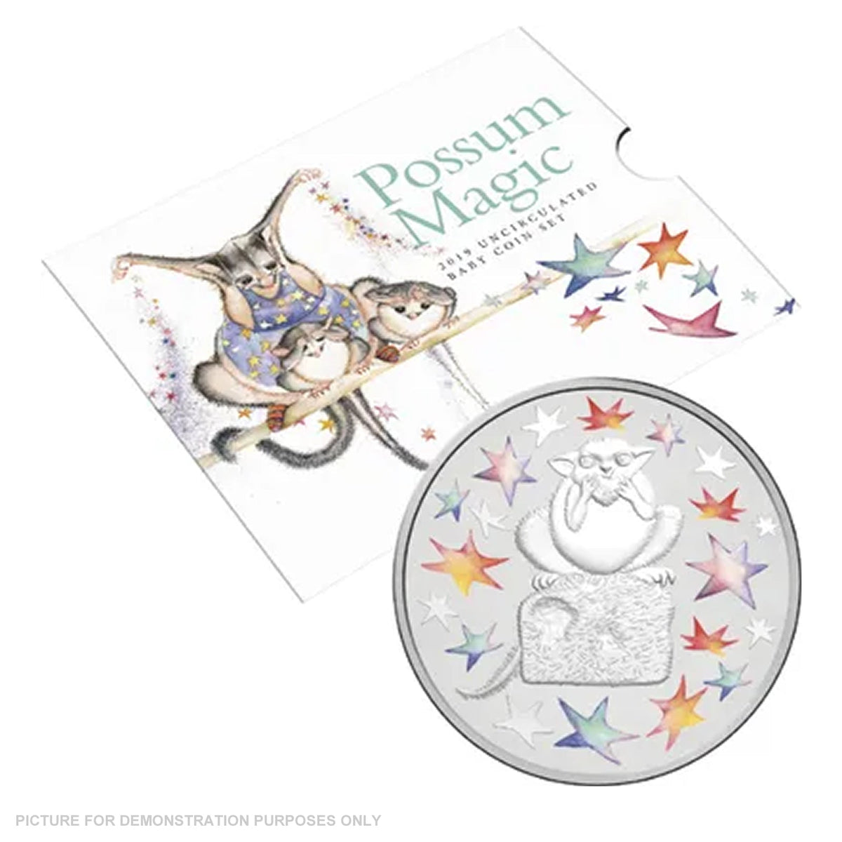 2019 Royal Australian Mint Uncirculated Baby Coin Set - Possum Magic Baby Coins