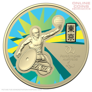 2020 $1 AlBr Coloured Frosted Uncirculated Carded Coin - Australian Paralympic Team - Ambassador
