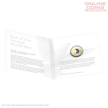2020 $2 AlBr C Mintmark Uncirculated Carded Coin - 75th Anniversary of the End of WWII