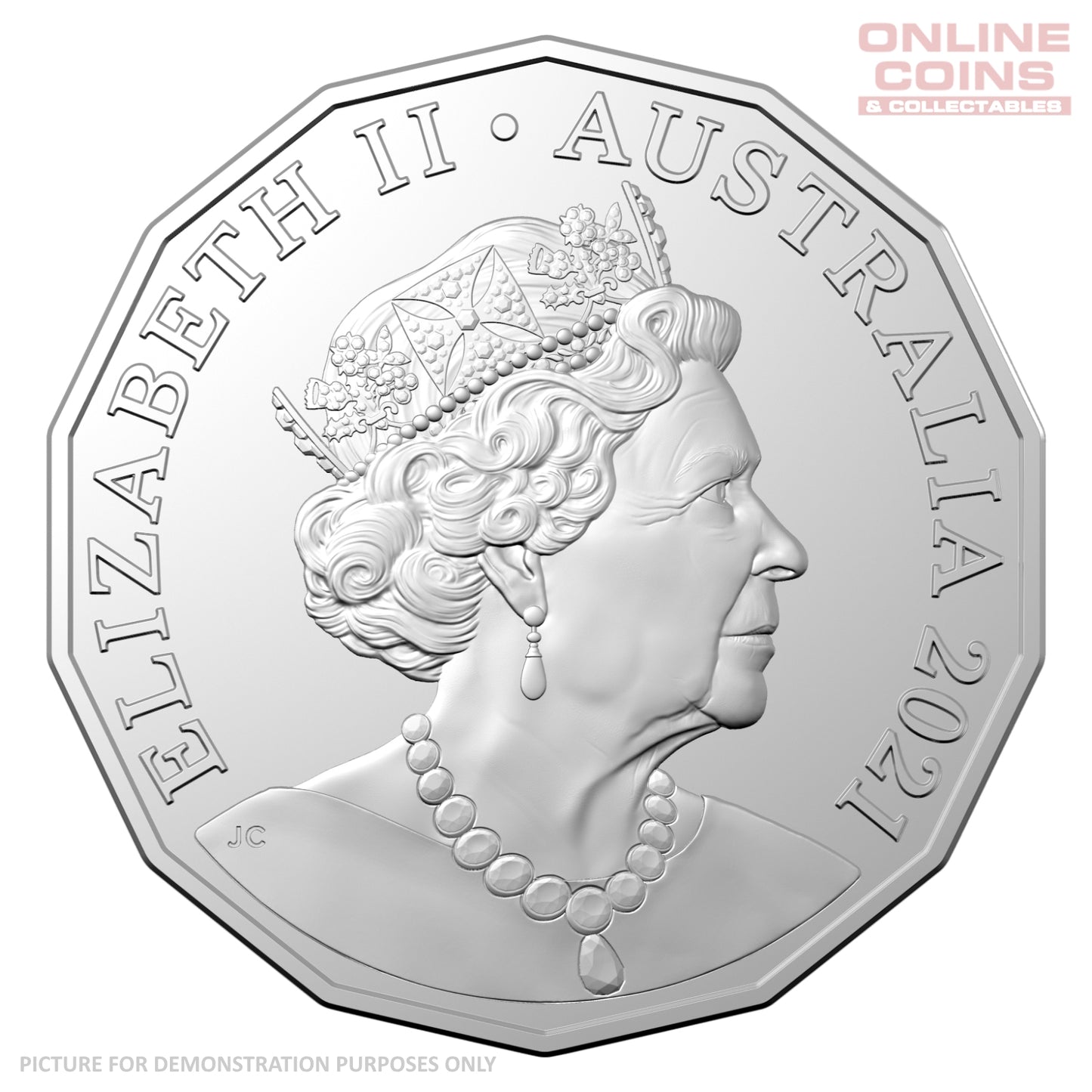 2021 50c CuNi Uncirculated Tetra-Decagon Carded Coin - Lunar Year of the Ox