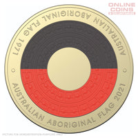 2021 50th Anniversary of the Aboriginal Flag - $2 AlBr Coloured Circulating Loose Coin