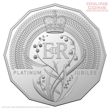 2022 50c CuNi Uncirculated Carded Coin – Platinum Jubilee of HM Queen Elizabeth II