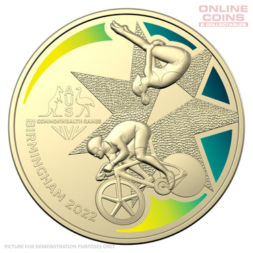2022 $1 AlBr Coloured Uncirculated Carded Coin - Commonwealth Games